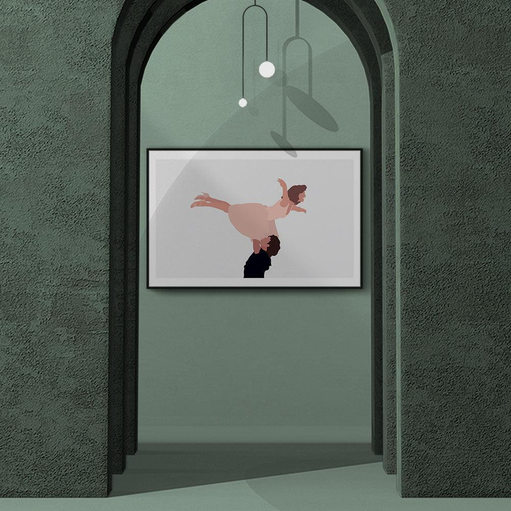 Walljar poster ingelijst - Dirty Dancing Poster ingelijst - 50 x 70 cm