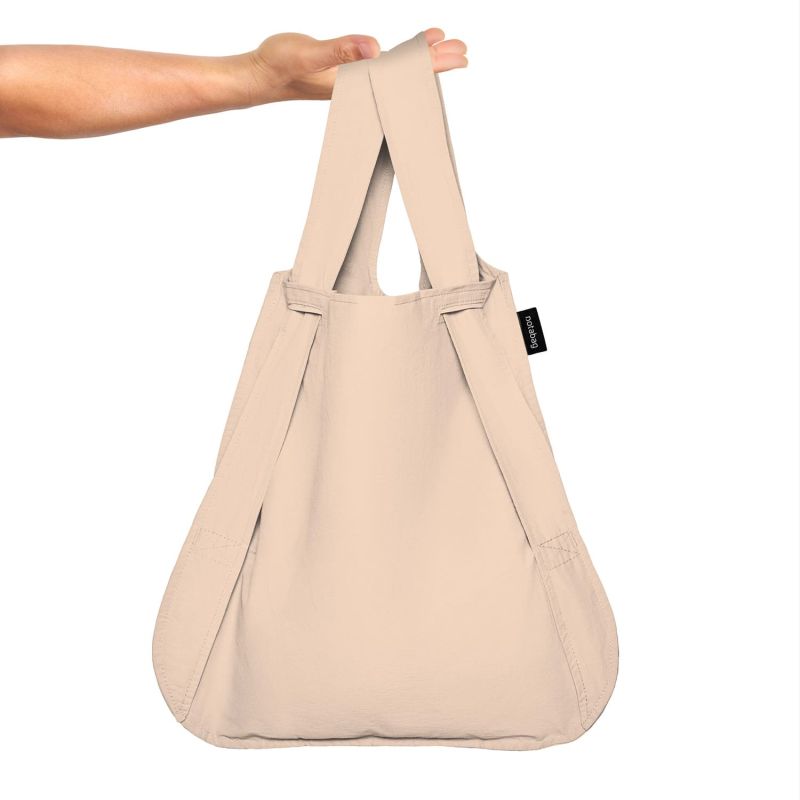 Sac shopping pliable avec pochette 65 cm Sand