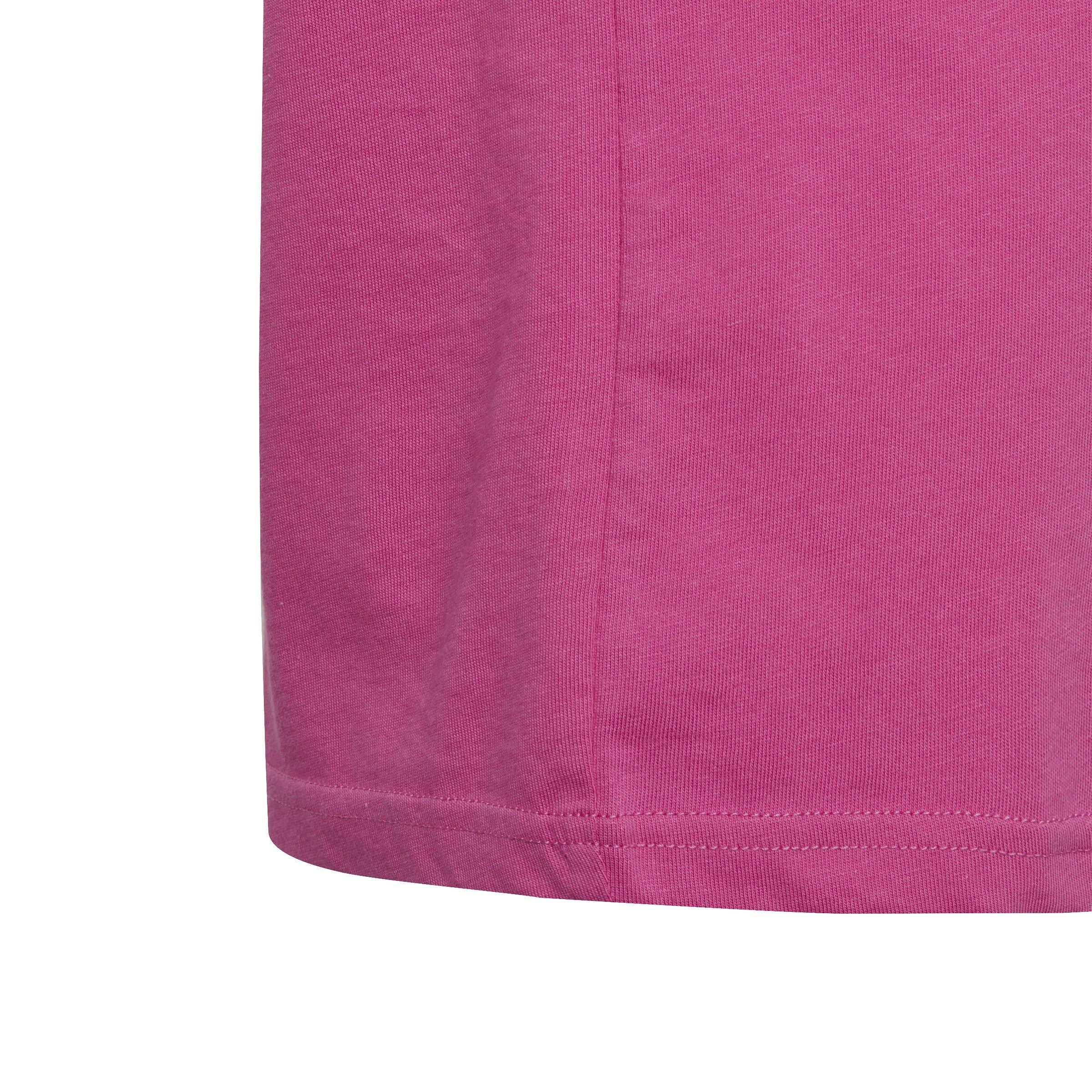adidas Essentials 3 Stripe T-Shirt Junior Girls