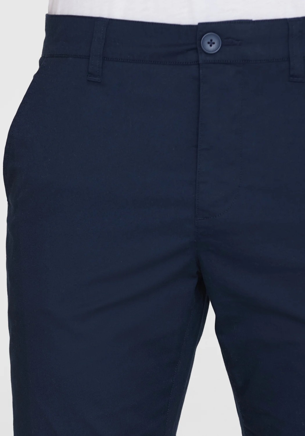 Knowledge Cotton Apparel Chino-Shorts Chuck Regular Poplin Shorts Total Eclipse