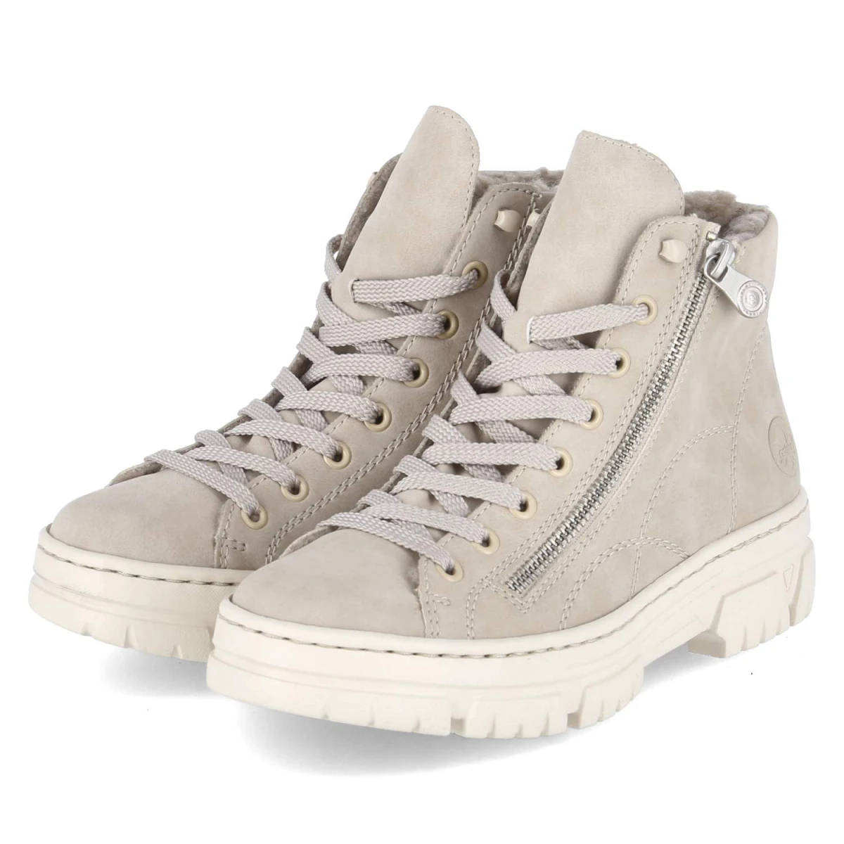 RiekerSchnürstiefeletten - BEIGE