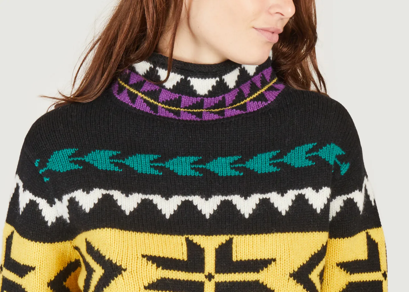 Pull col roulé à motif géométrique Polo Ralph Lauren