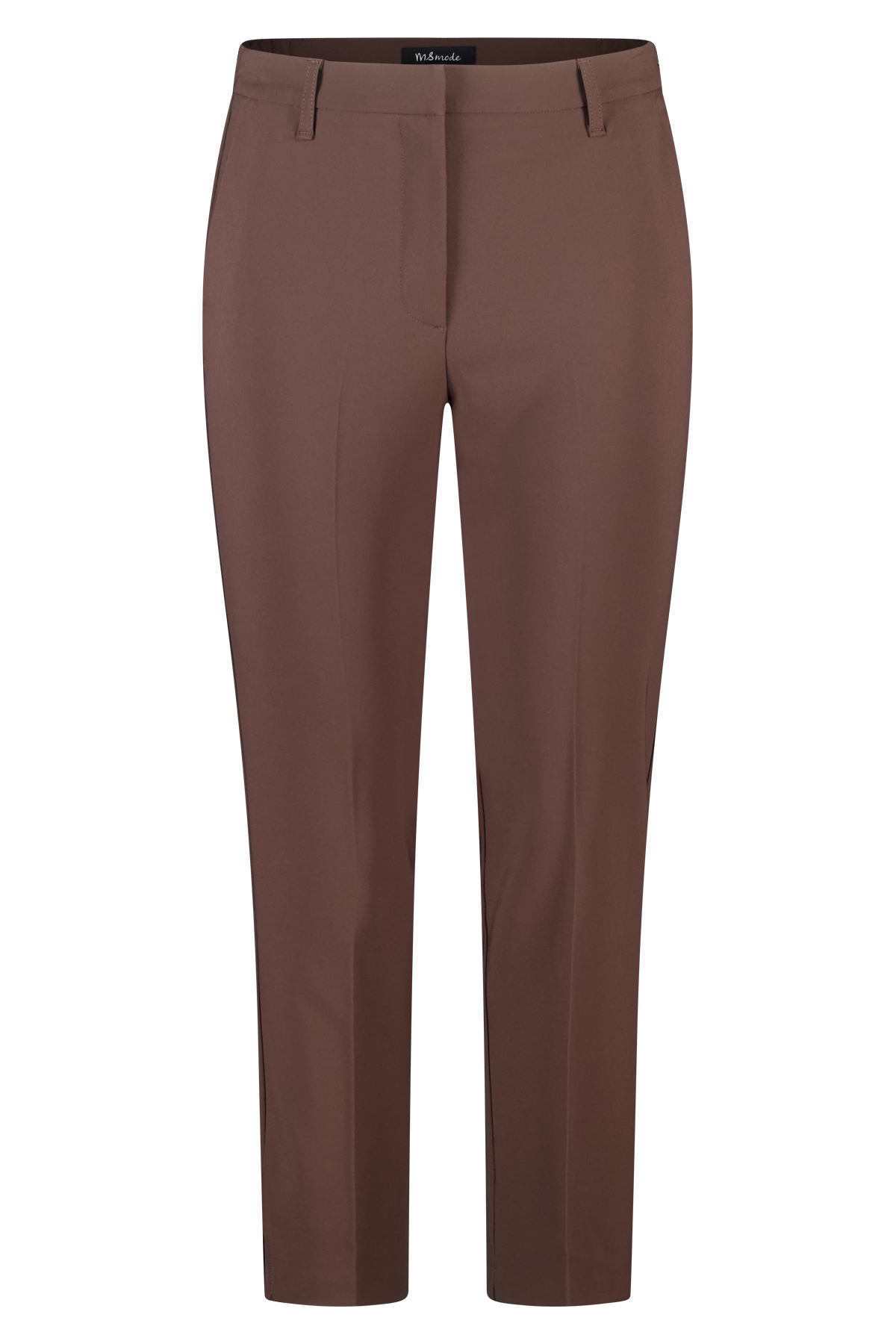 Straight leg pantalon Donker bruin