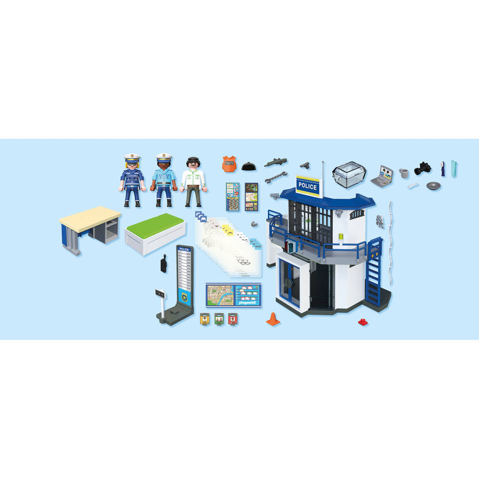 PLAYMOBIL City Action politiebureau met onderzoeksruimte 71874