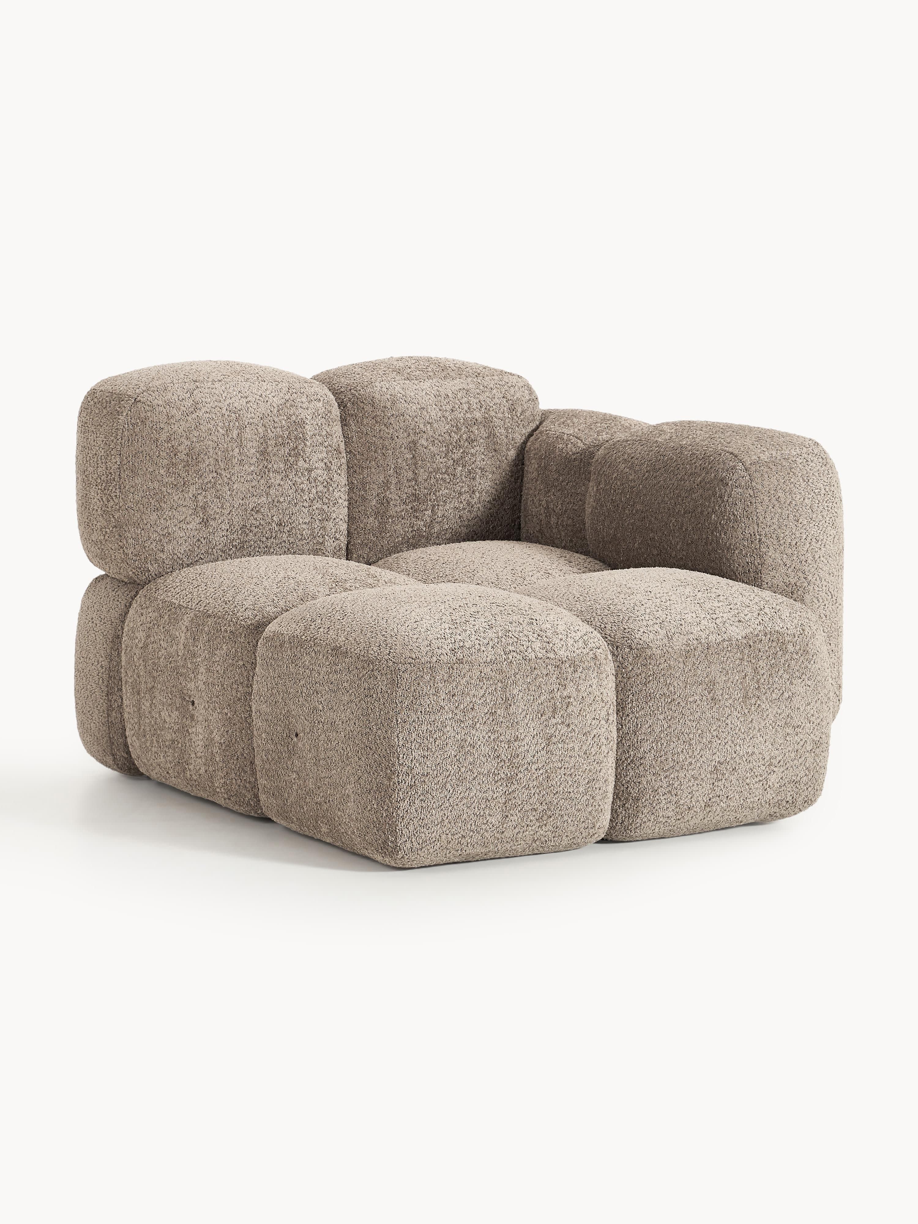 Hoekmodule Tayla van teddy bouclé