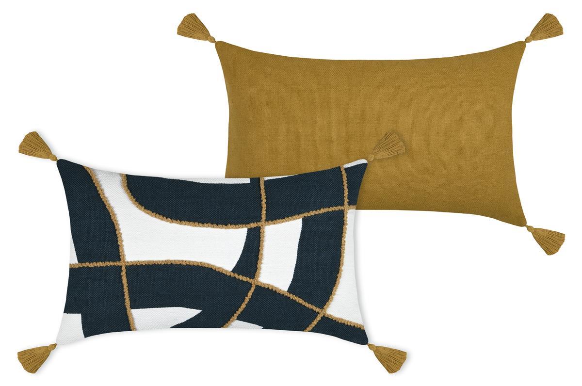 PAXTON COUSSIN 30X50CM BLEU