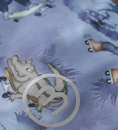 Minymo Softshelljacke - Feuerstein Stone m. Print