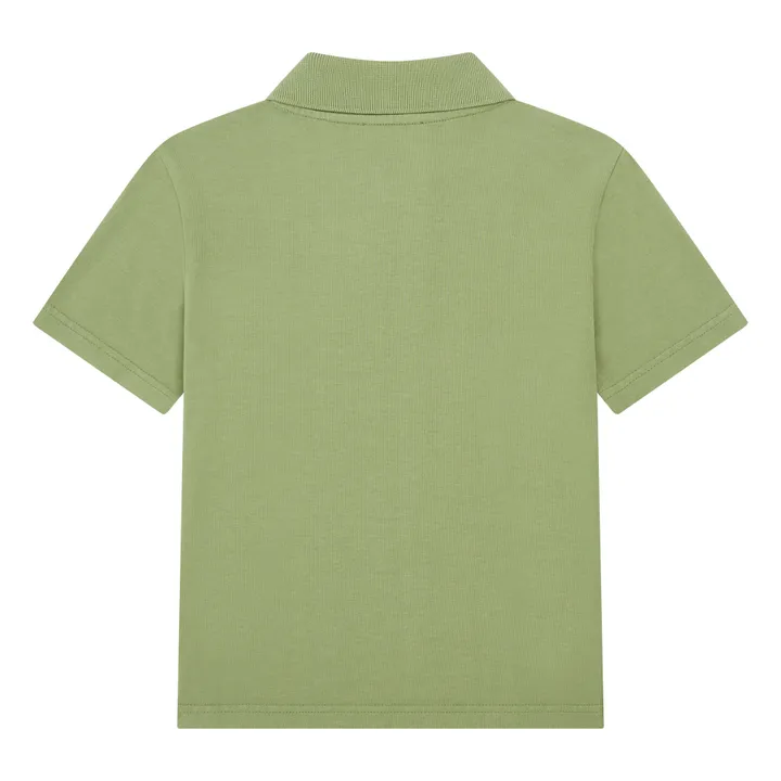 SMALLABLE BASICS T-Shirt Polo Garçon Coton Bio | Vert Eucalyptus