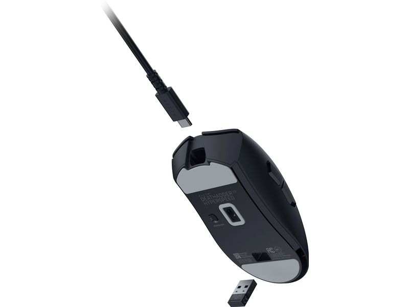 Razer Gaming-Maus DeathAdder V3 HyperSpeed Schwarz Gaming-Maus
