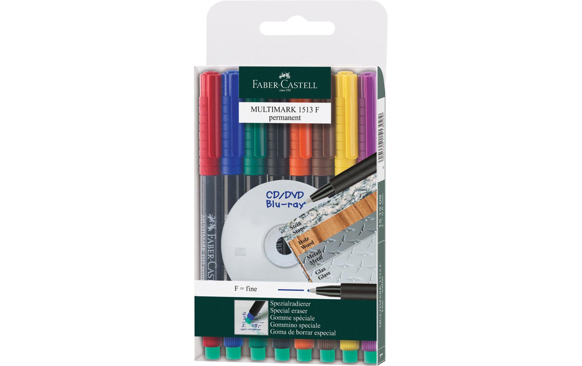CD/DVD Marker Multimarker F permanent 8er EtuiMarker Multimark permanent Fein 8er Etui