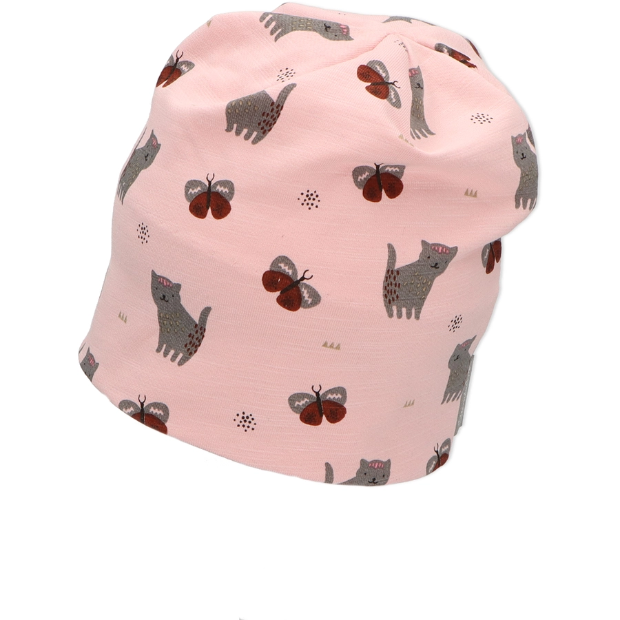Sterntaler Slouch-Beanie SchmetterlingKatze rosa