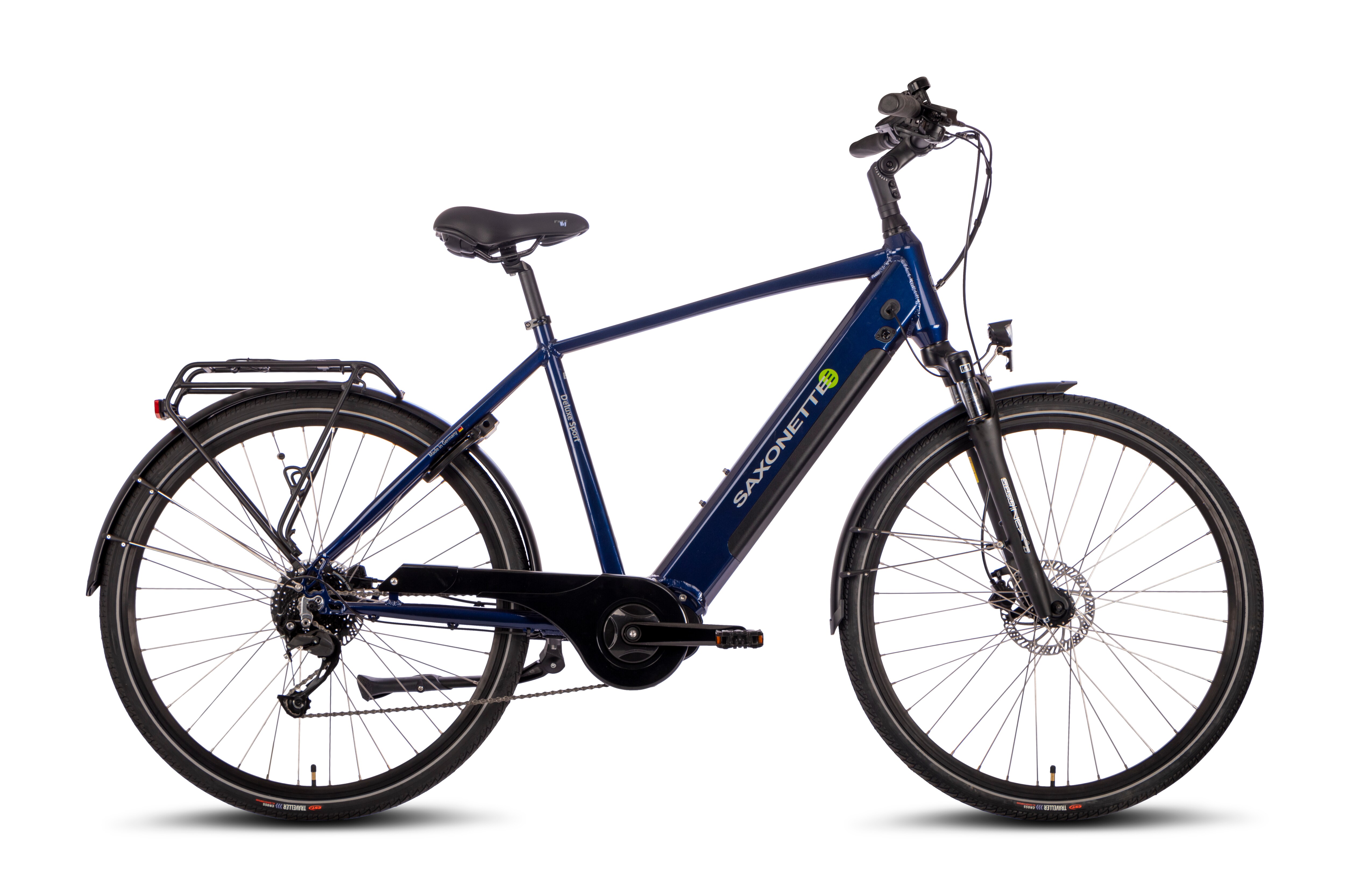 SAXONETTE Deluxe Sport Man 9 Gang Trekking E-Bike Scheibenbremsen