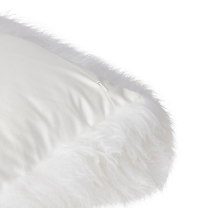 Coussin uni 45 x 45 cm GoodHome blanc