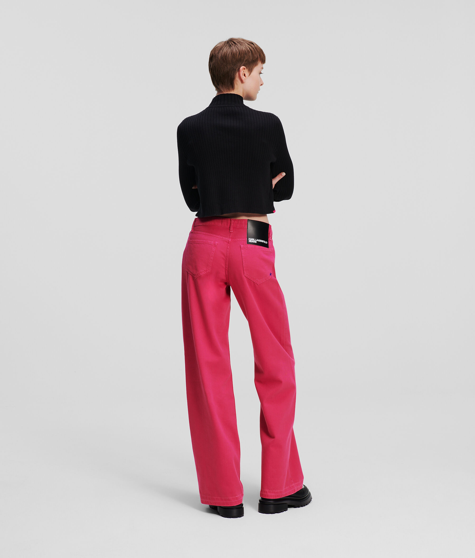 PULL CROPPED CROISÉ SUR LE DEVANT KLJ
