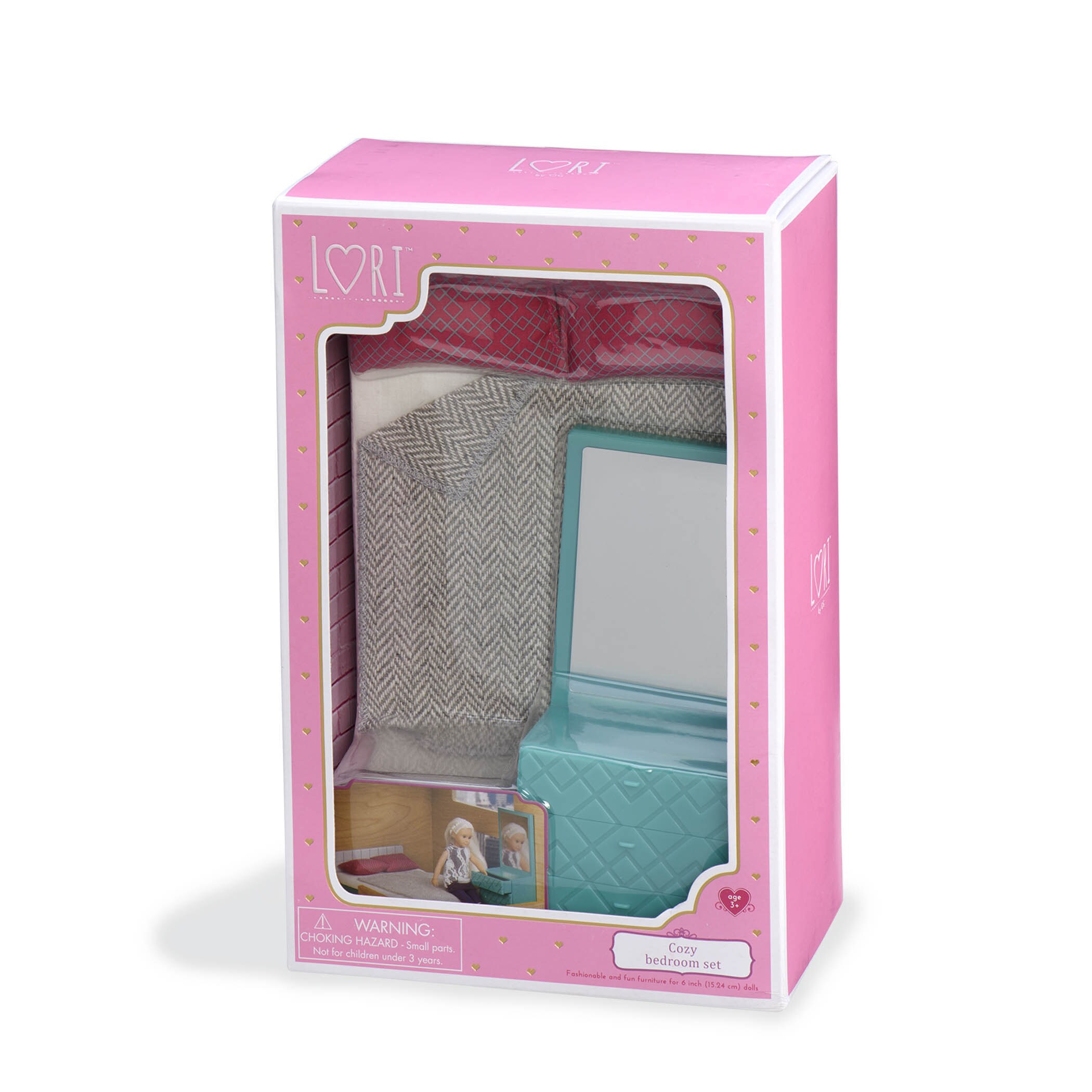 LORI Puppenhaus Schlafzimmer-Set