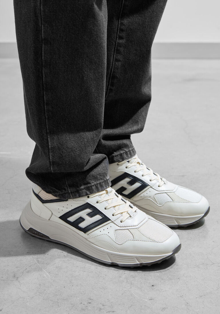 witte hogan sneakers mesh combi runner
