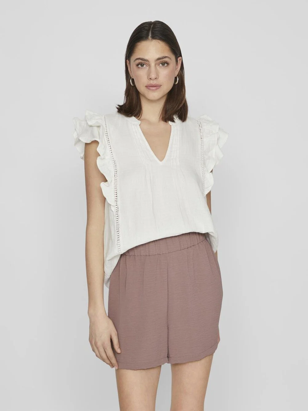 Vila  Vitovan Flounce top - Egret