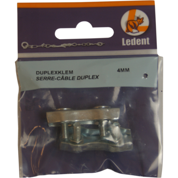 Draadklem duplex 4 mm 2 stuks