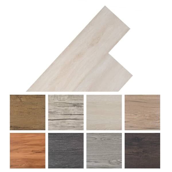 vidaXL Selvklebende PVC gulvplanker 5,21 m² 2 mm brun eik