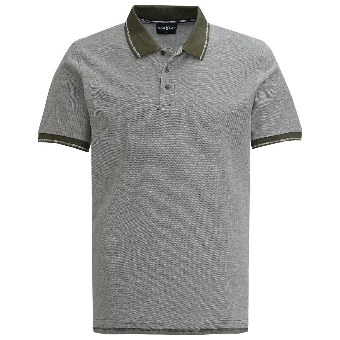 VanVaan Herren Poloshirt in Piqué-Qualität dunkelgrün