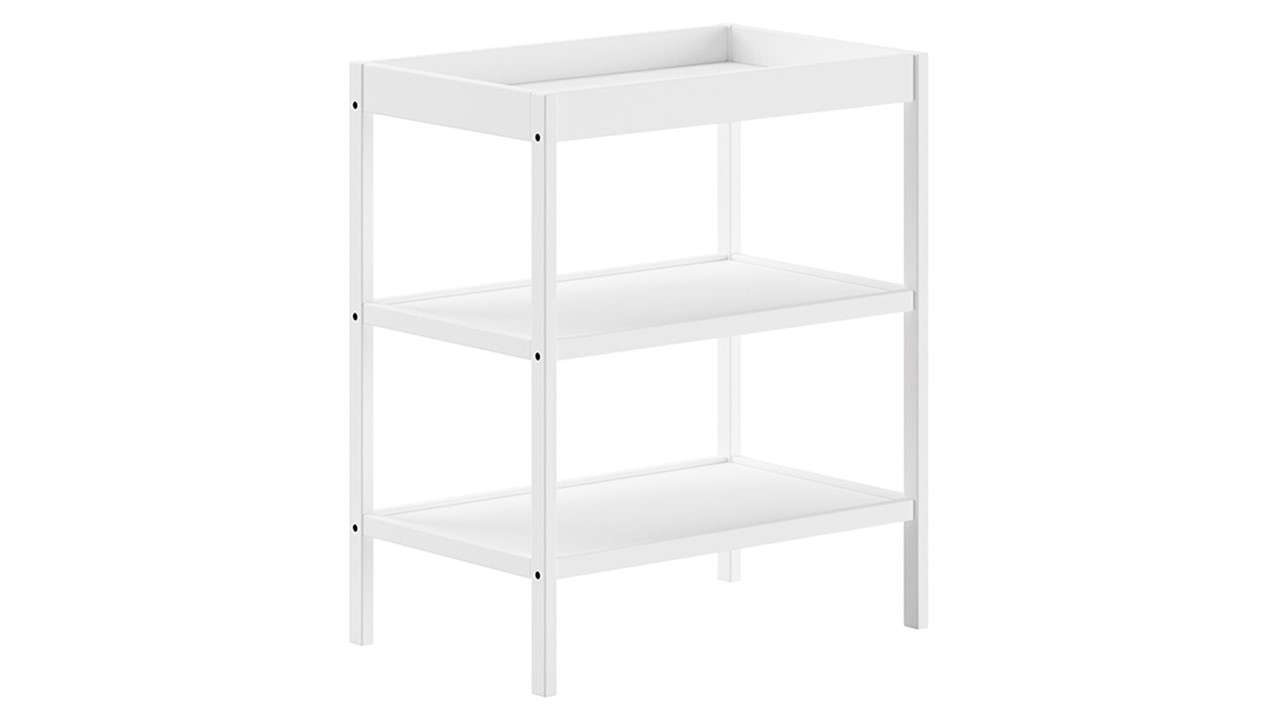 Babyledikant Dino 70x140 met verzorgingstafel wit