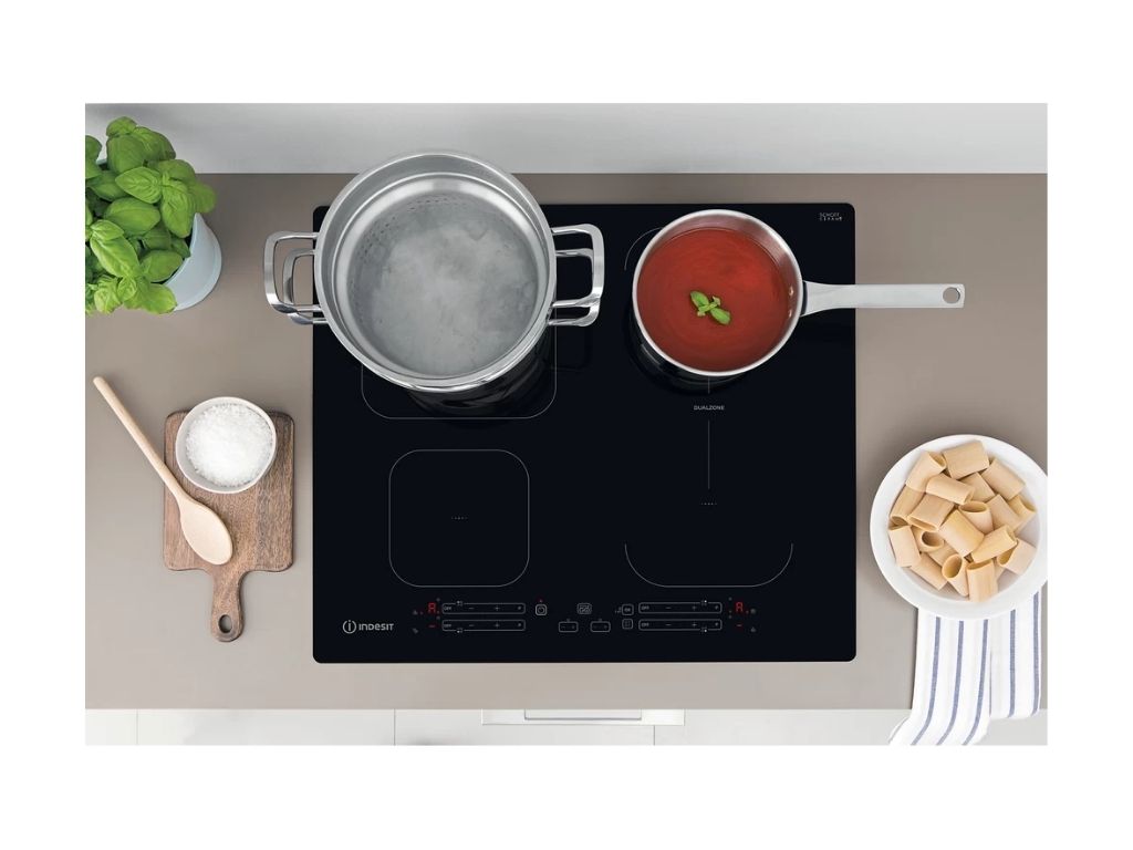 PLACA DE INDUÇÃO INDESIT IB 65B60 NE 4 QUEIMADORES 59CM PRETO
