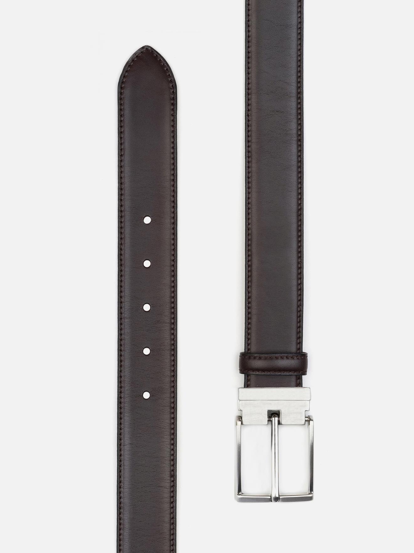 Ceinture en cuir chocolat