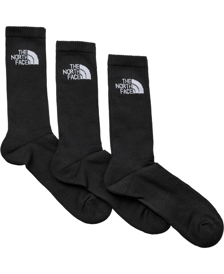 The North Face MULTI SPORT CUSH CREW SOCK 3P TNF B Sort