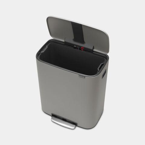 Bo Pedaalemmer 60 liter - Mineral Concrete Grey