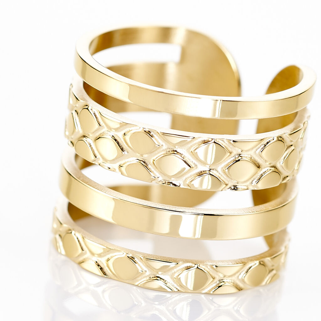Bague Abram Acier Jaune