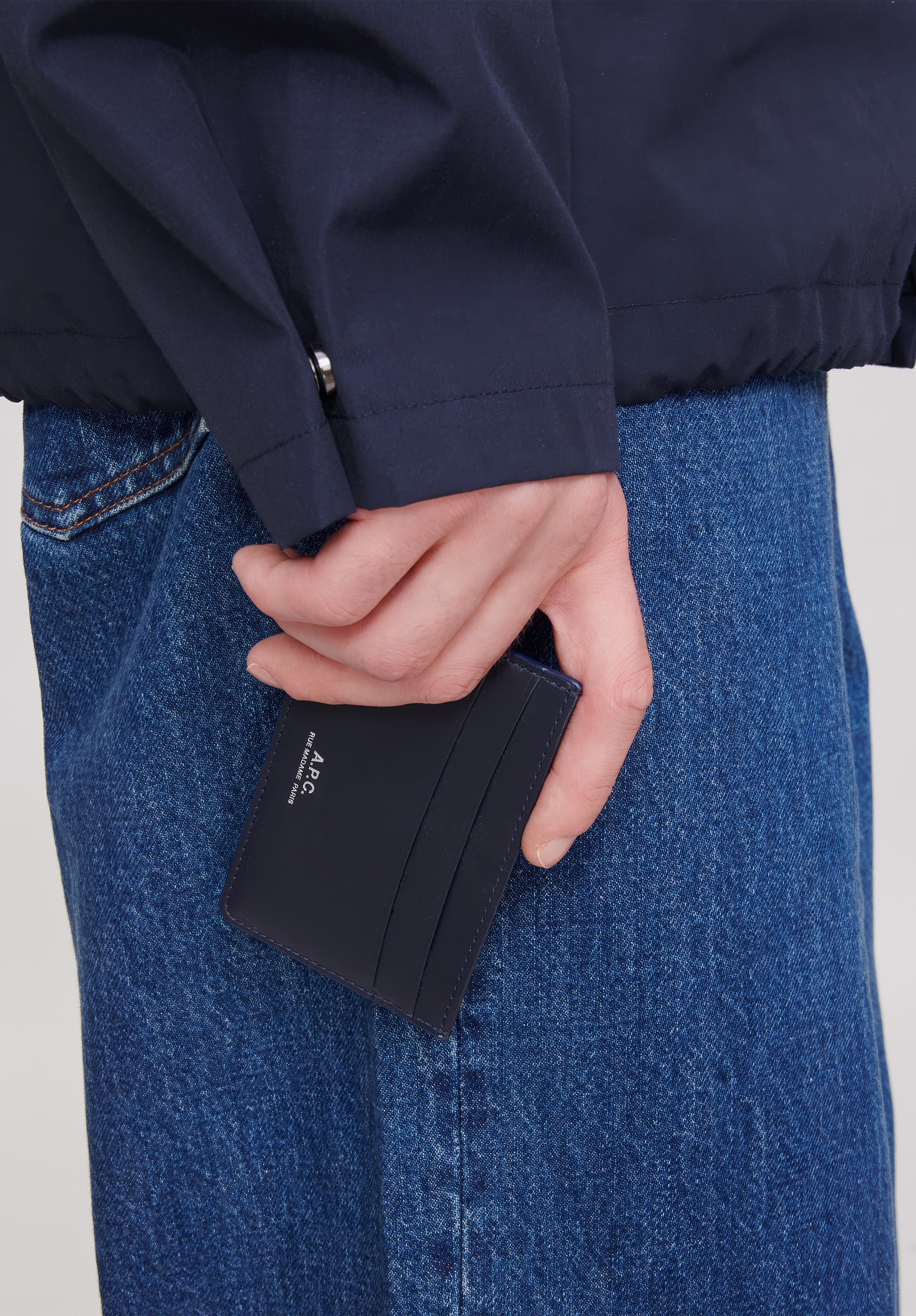 Porte-cartes André - Dark navy