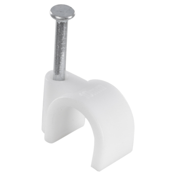 HANDSON kabelclip rond wit 10mm (25 stuks)