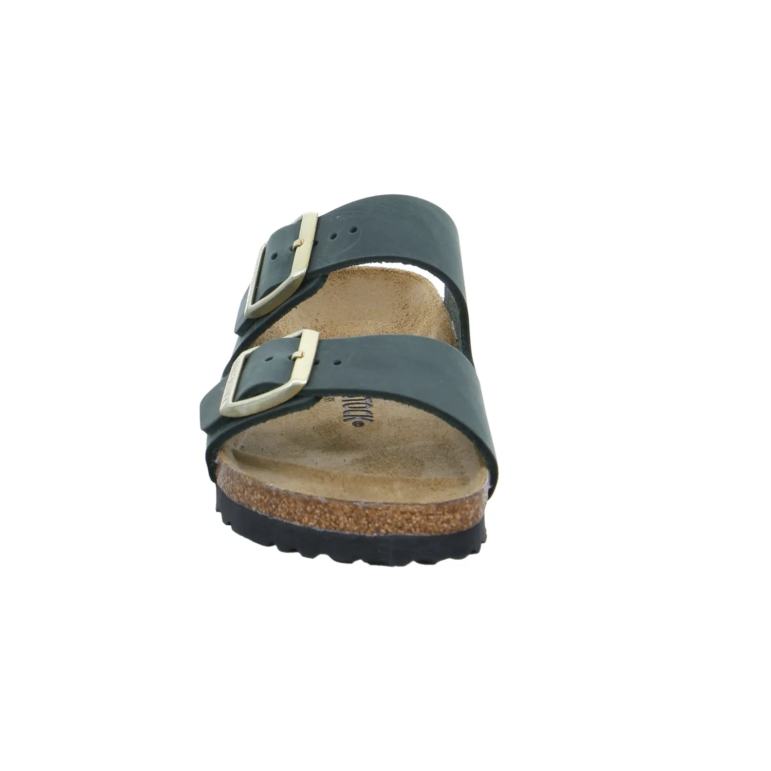 BIRKENSTOCK Bio-Fussbett Dunkelgrün Leder