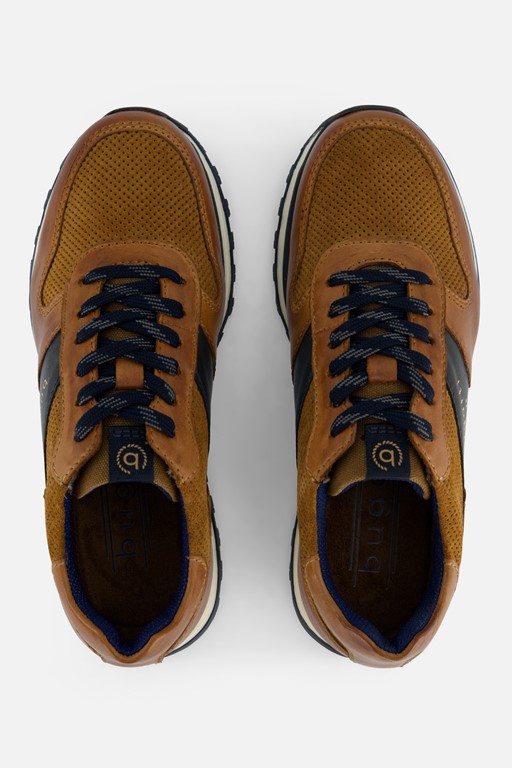 Bugatti Cirino Sneakers cognac Leer