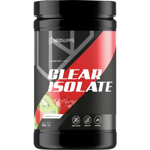 Clear Isolate Strawberry-Kiwi