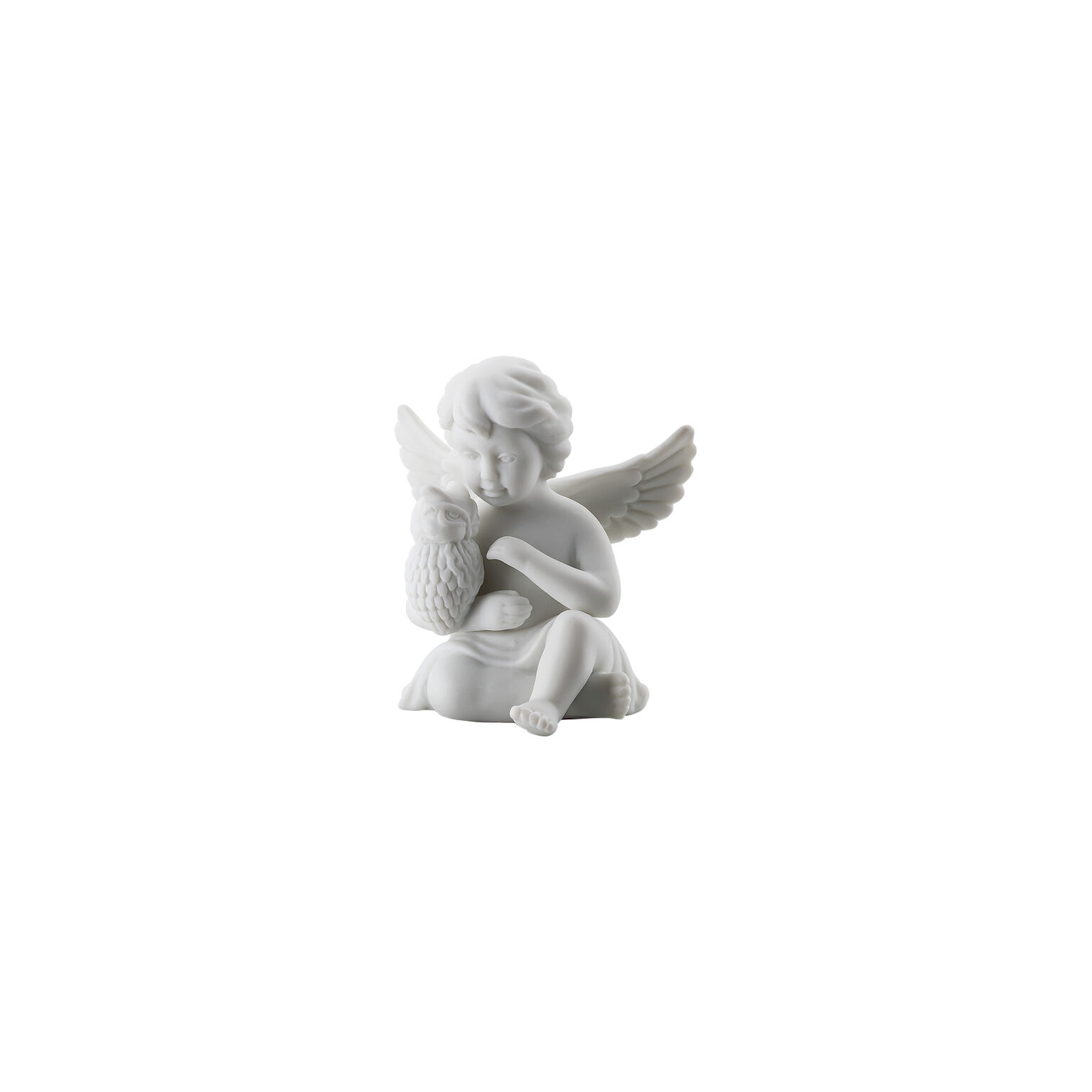 Angels Weiss matt Engel mit Eule