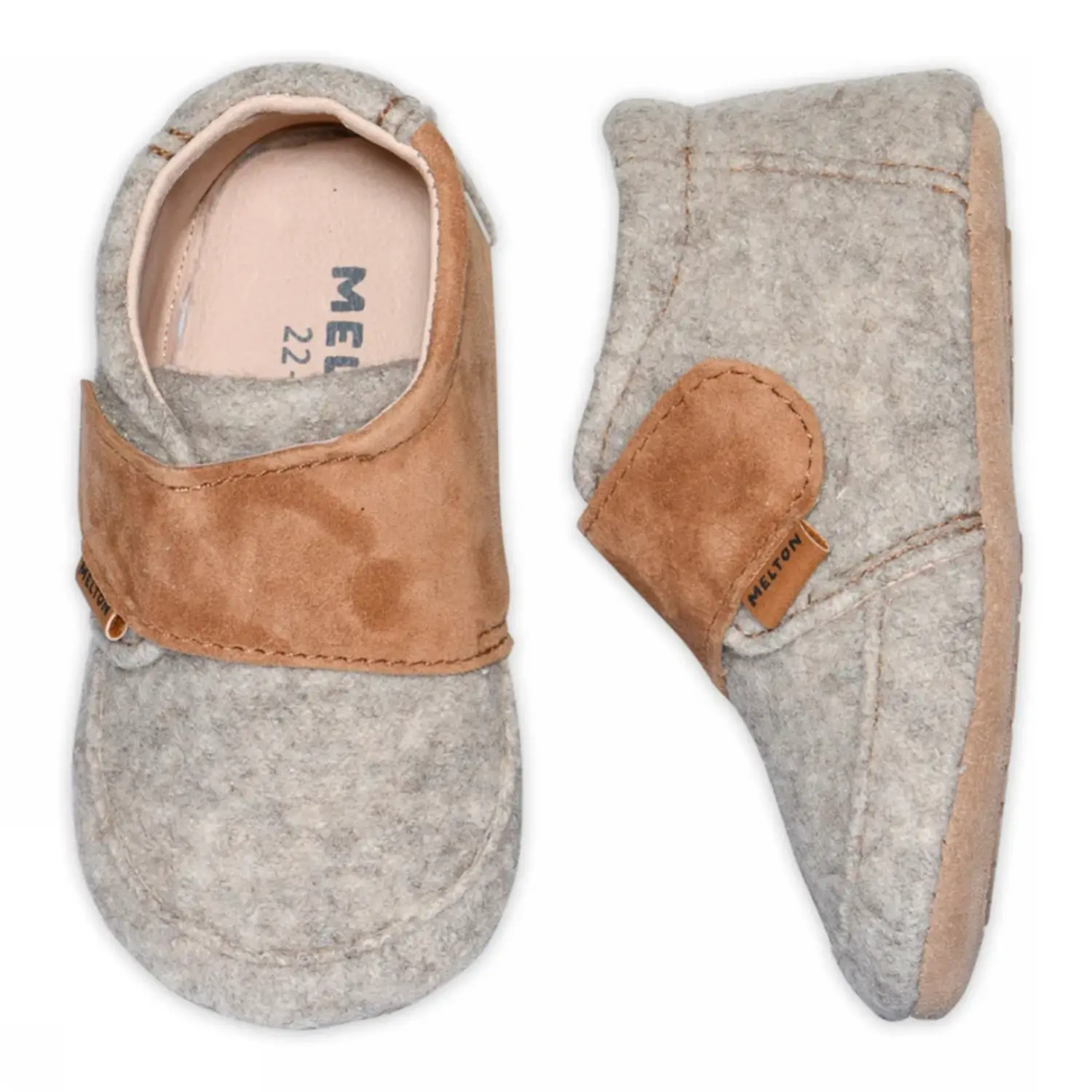 MP Denmark | Cosy wool slippers | Beige Melange