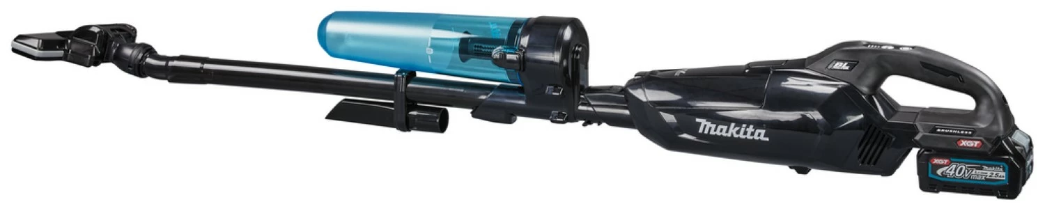 Makita CL002GD214 40V Max Li-Ion accu steelstofzuiger set (2x 2,5Ah) - Zwart