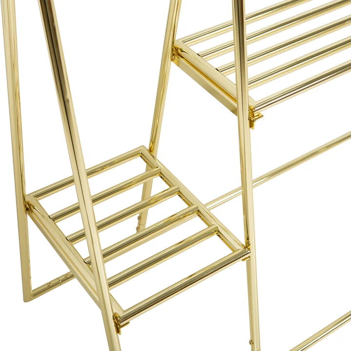 HKliving - Garderobe mit Kleiderbügeln und Garderobenhaken, ginger orange