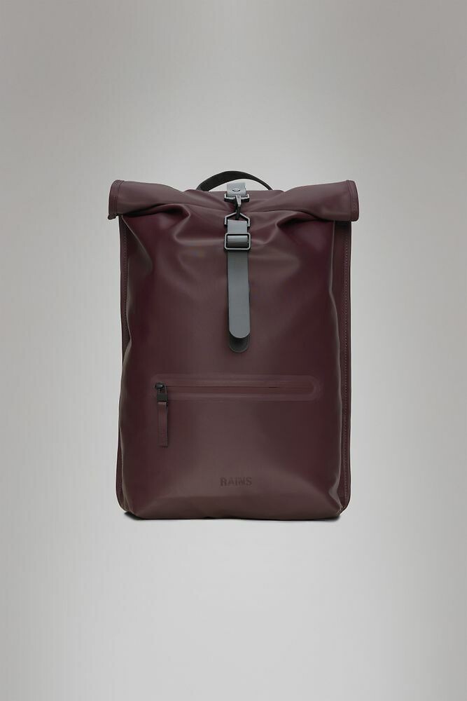 RAINS<br>Mochila unissex com fecho de enrolar