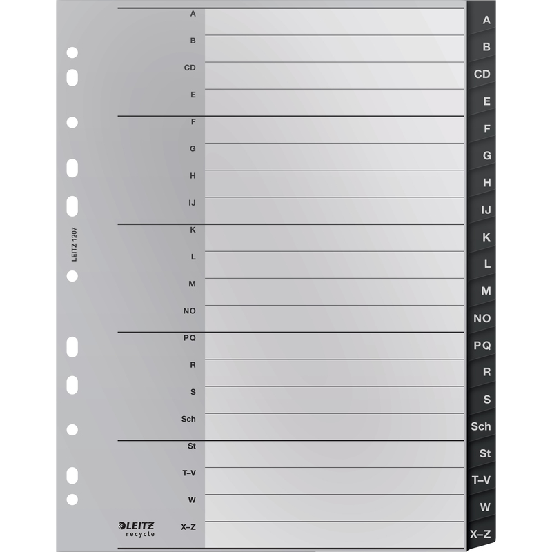 Leitz Register Recycle, A4, A-Z