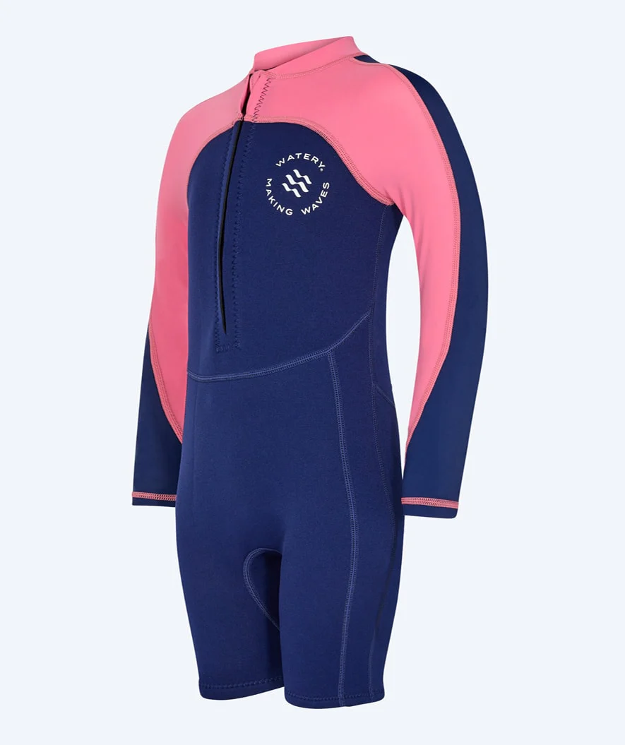 Watery UV våddragt til børn - Calypso Langærmet - Pink
