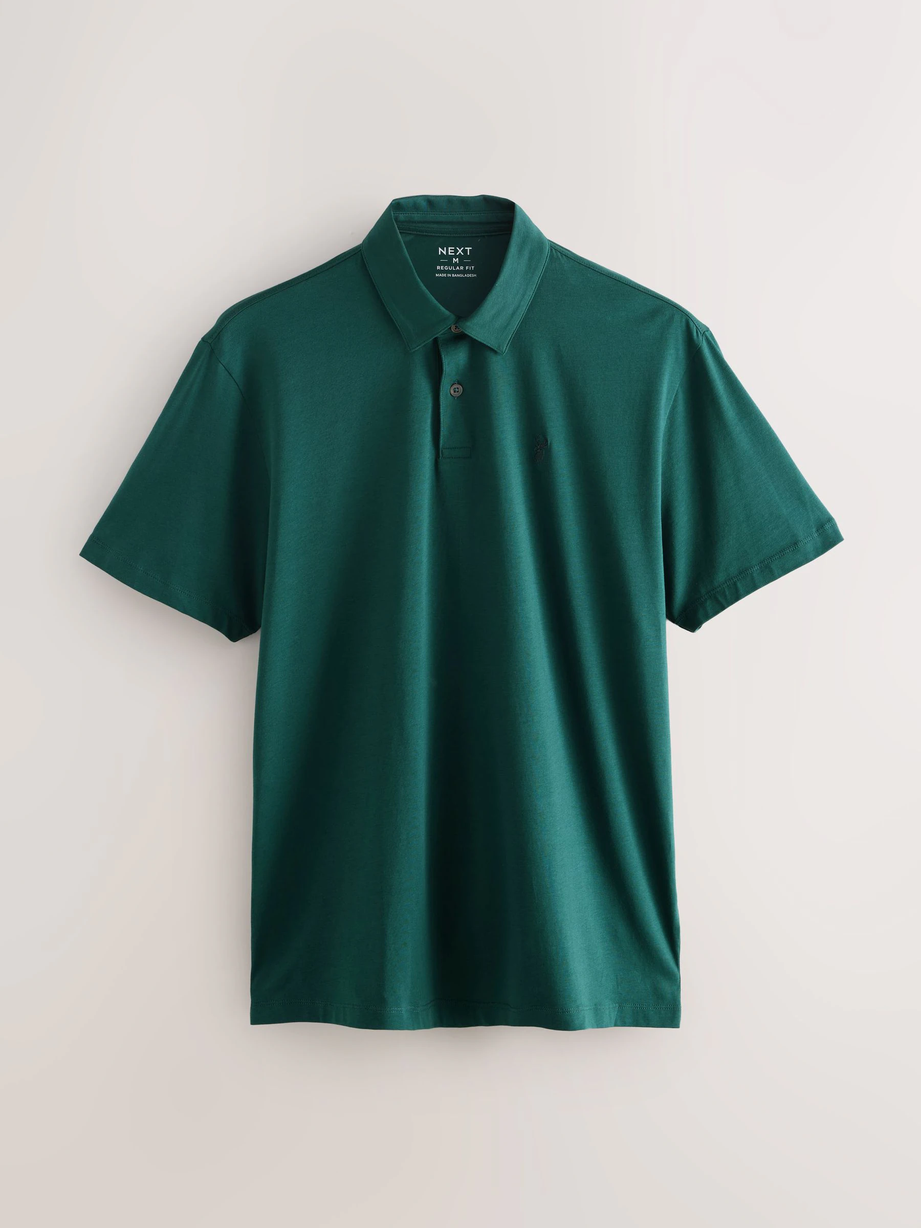 Blauwgroen/Zwart/Roest Rood - Set van 3 jersey poloshirts met korte mouwen
