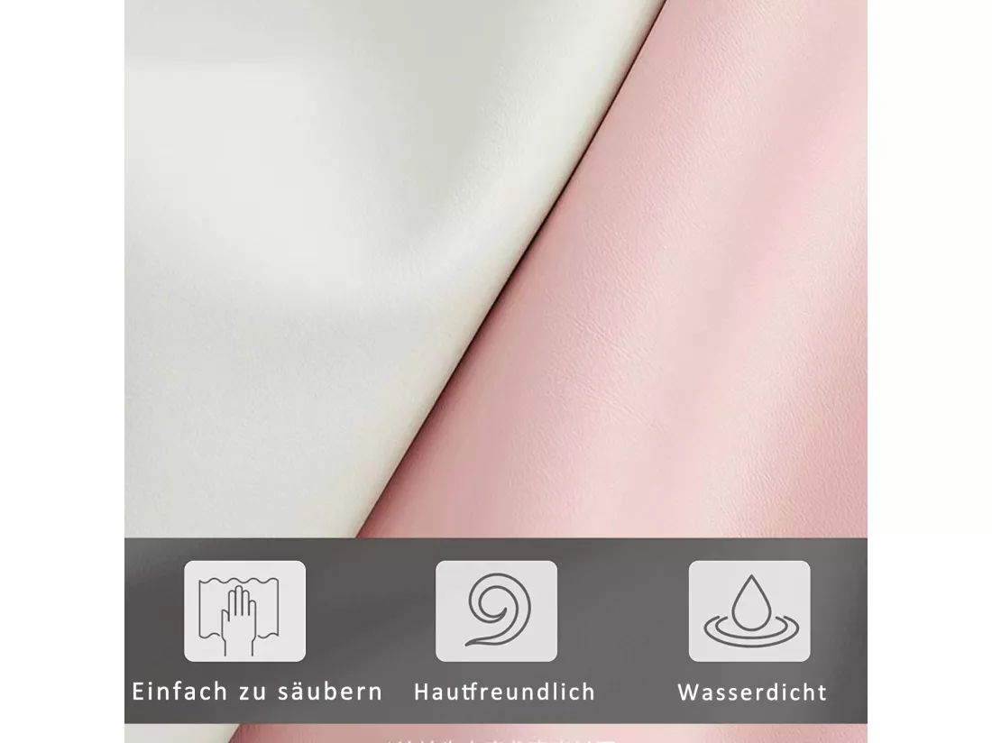 Lit avec tête de lit en forme couronne 90 x 200 cm - cuir PU - pour enfant - coloris rose