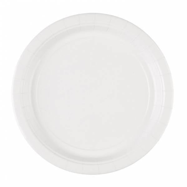 Witte Borden 23cm 8st