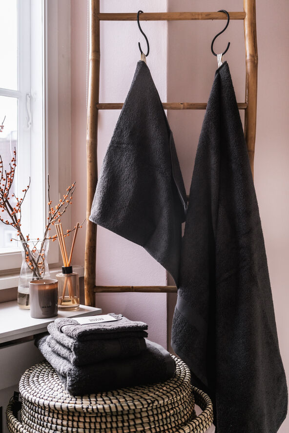 Magasin du Nord Collection New frotté concrete håndklæde Mørkegrå