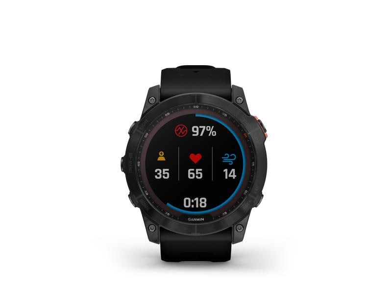 GARMIN Sportuhr Fenix 7X Solar Schwarz/Anthrazit Sportuhr