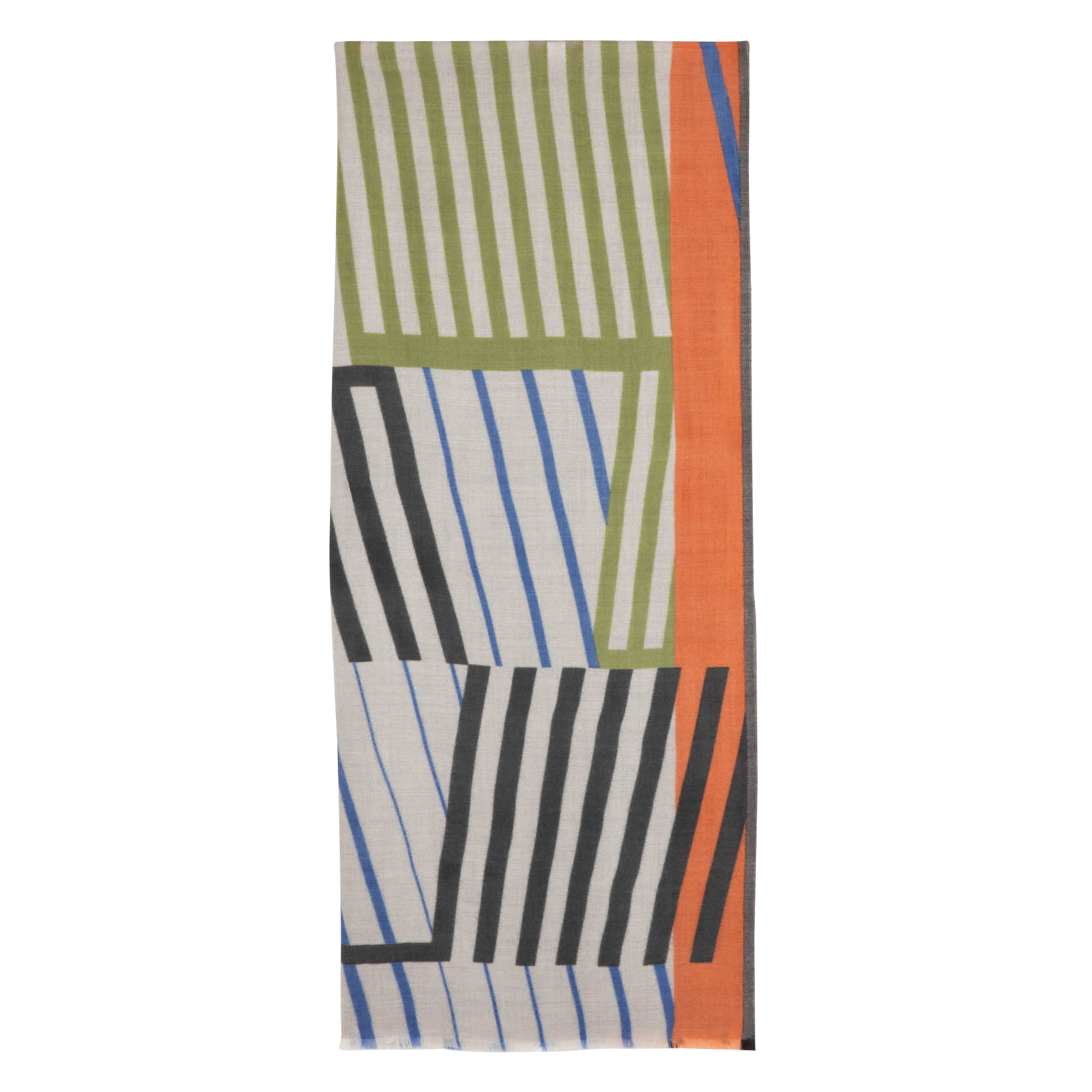 ZENITH - Foulard imprimé en laine| Multicolore