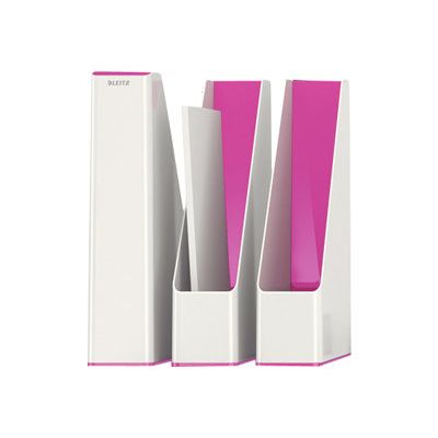 Leitz WOW - Porte-revues blanc/rose