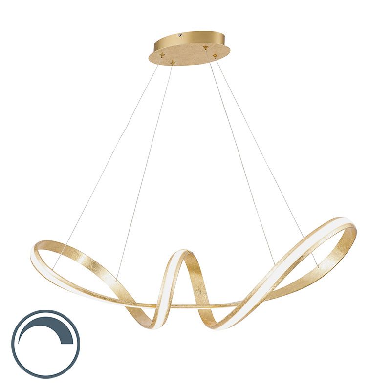 Design hanglamp goud incl. LED 91 cm - Belinda